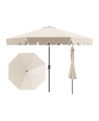 10 feet Patio Market Umbrella with Crank Tilt Outdoor Table Umbrella