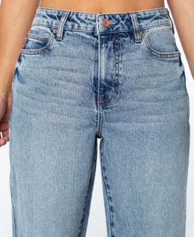 Celebrity Pink Juniors' Mariah High-Rise Baggy Wide-Leg Curvy Jeans