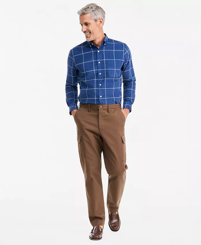 Men's Wide-Fit Dobby Stripe Cargo Pants, Macy's Exclusive