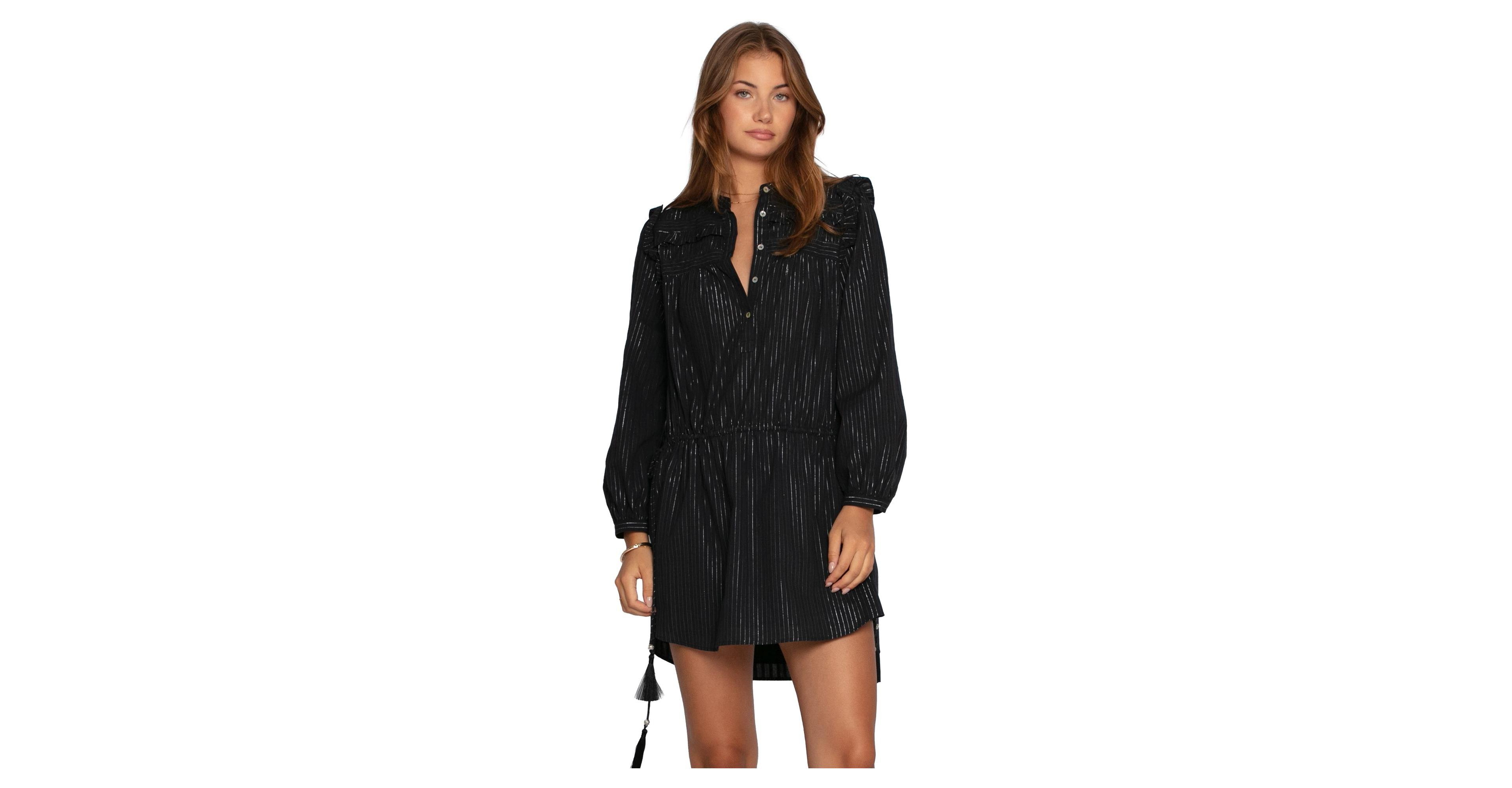 Belle & Bloom Women's Off the Vine Lurex Stripe Mini Dress