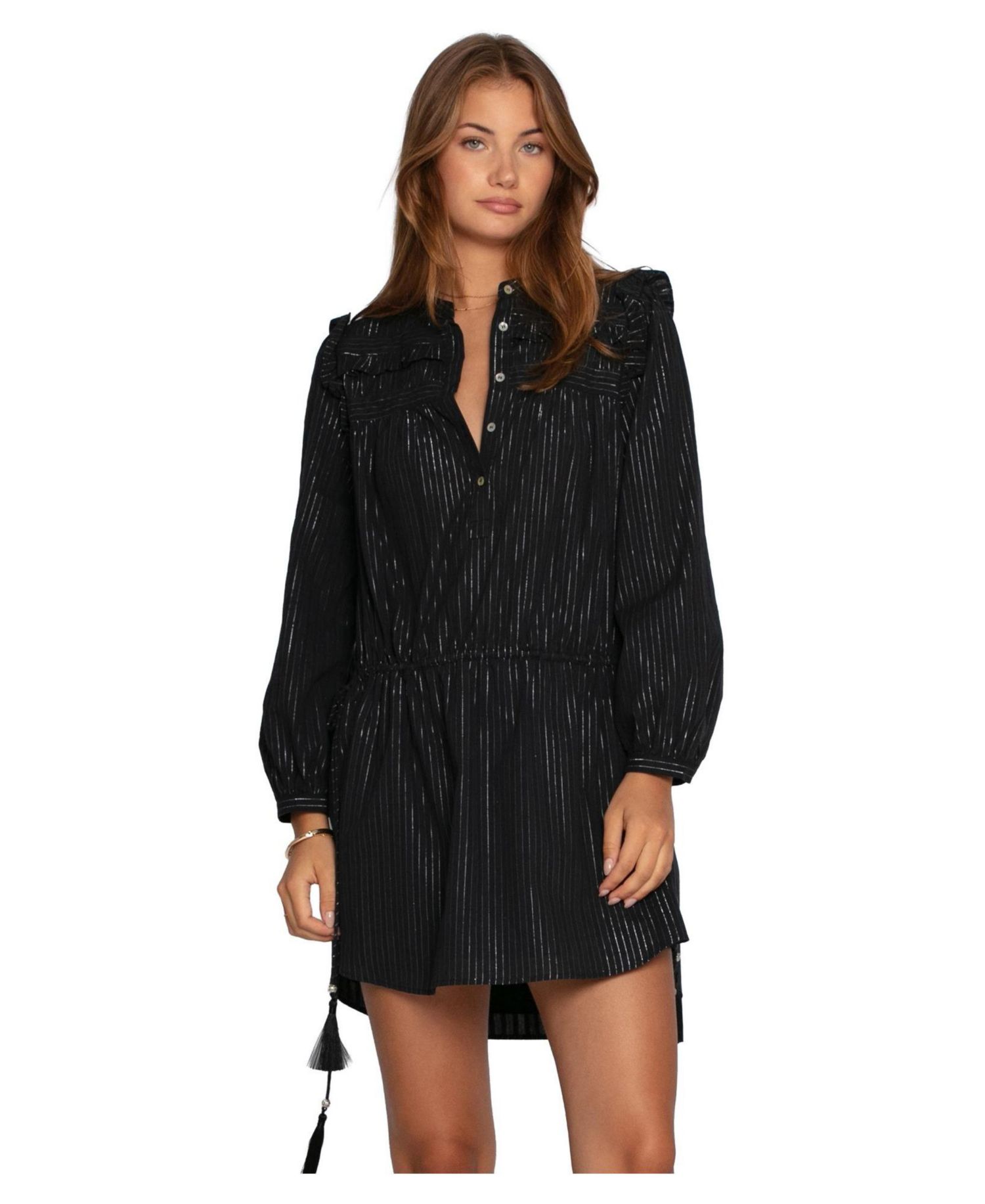 Women's Off the Vine Lurex Stripe Mini Dress