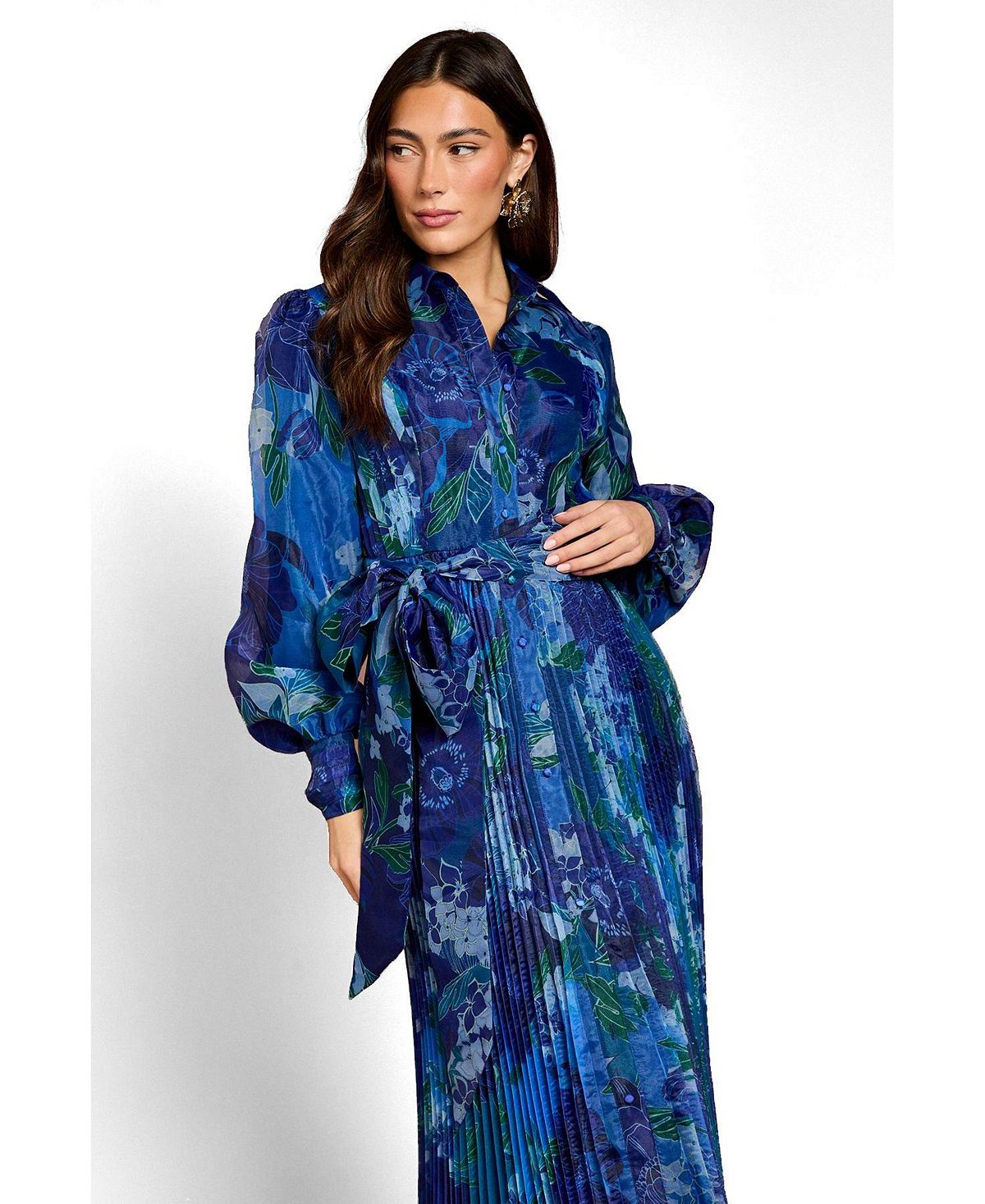 Coast Women's Floral Organza Shirt Dress view 2 — MAYCSS fashion products