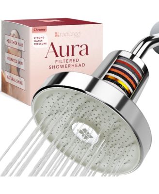 Radiance Filtered Aura Shower Head with Replaceable Filter, Improves Skin, Hair, and Nails