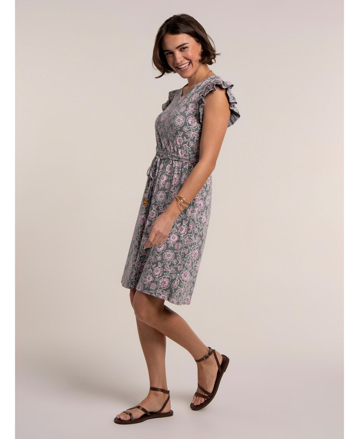 Brakeburn Women's Manoela Floral Print Dress view 4 — MAYCSS fashion products