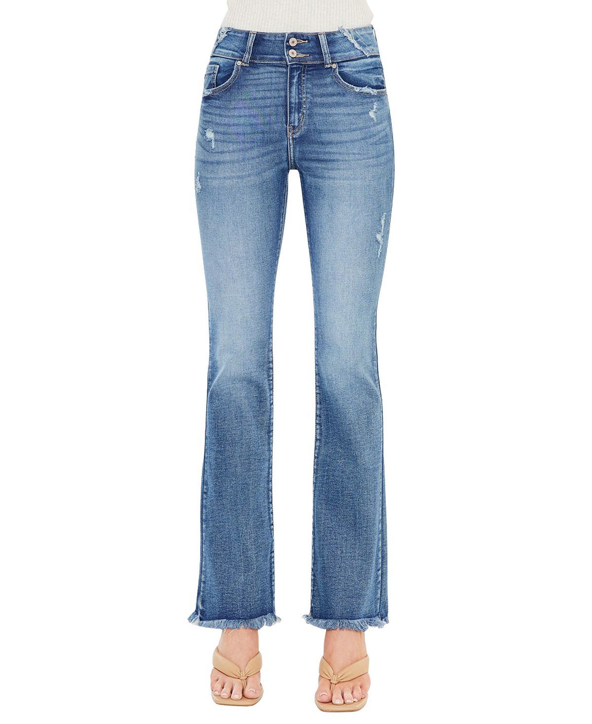 KanCan Women's Ruby High Rise Bootcut Jeans view 1 — MAYCSS fashion products