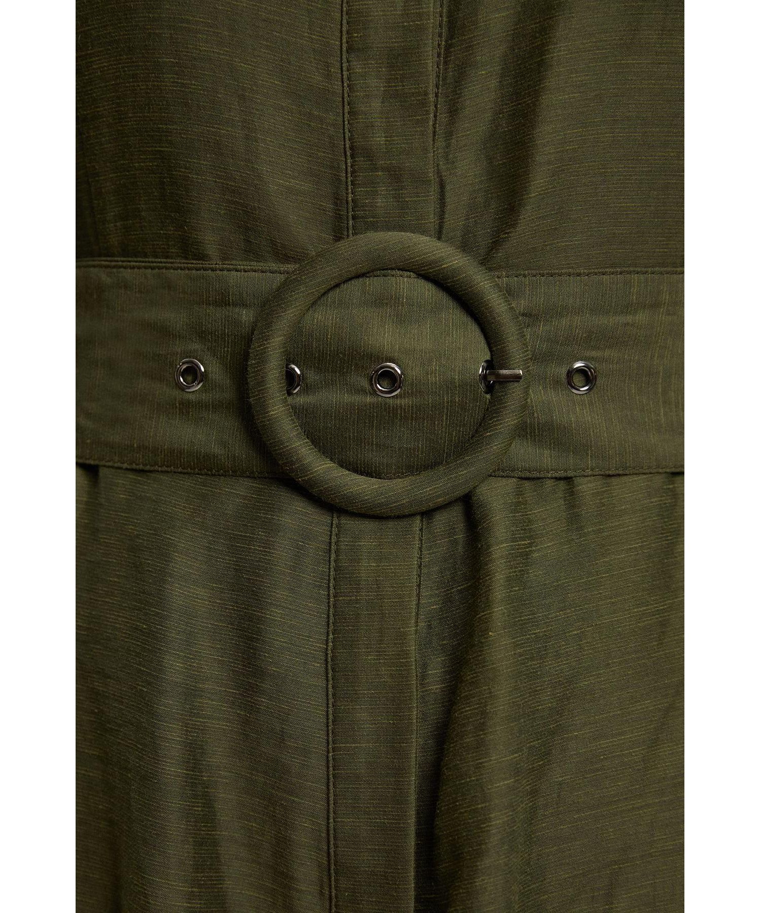 Women's Organdie Midi Shirt Dress