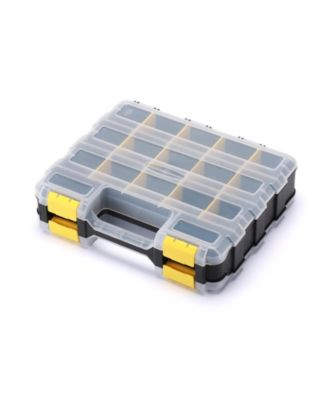 Double Side Hardware Organizer Removable Dividers Small Parts Storage Box