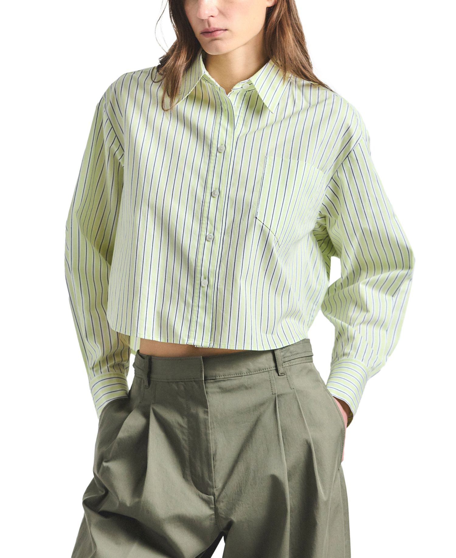 Women's Evelina Shadow Yarn-Dyed Stripe Boxy Shirt