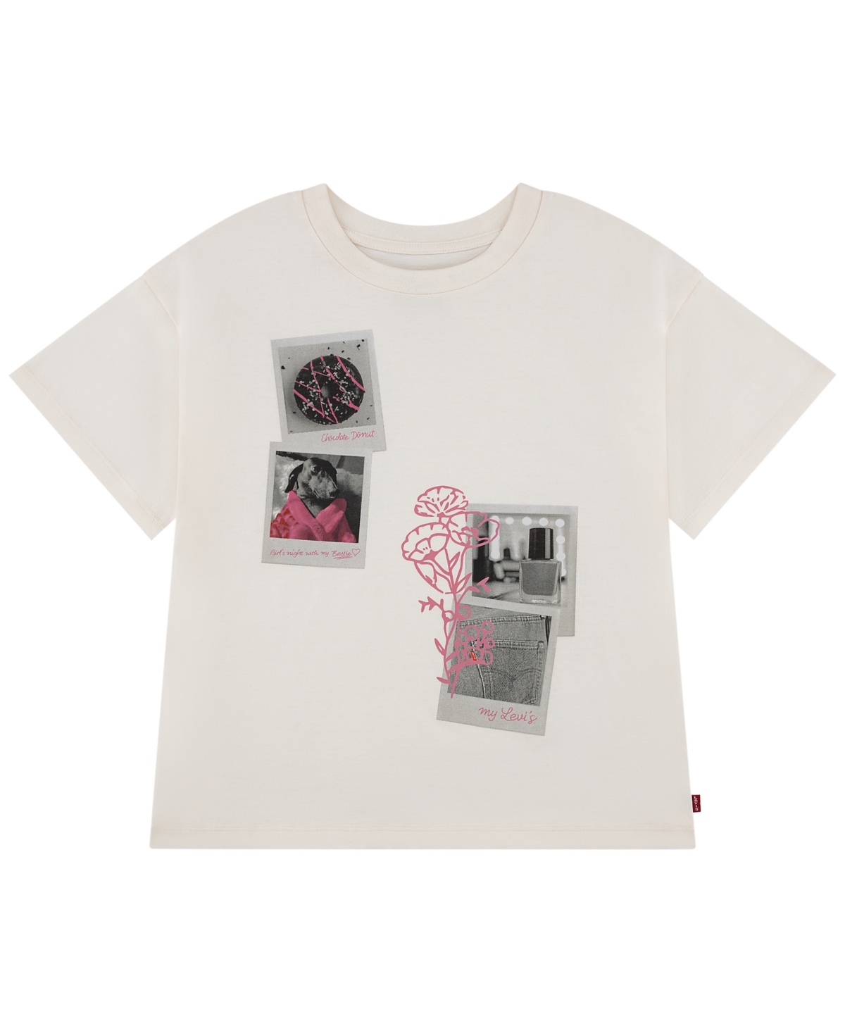 Levi's Girls' 7-16 Polaroid Oversized Short-Sleeve T-Shirt