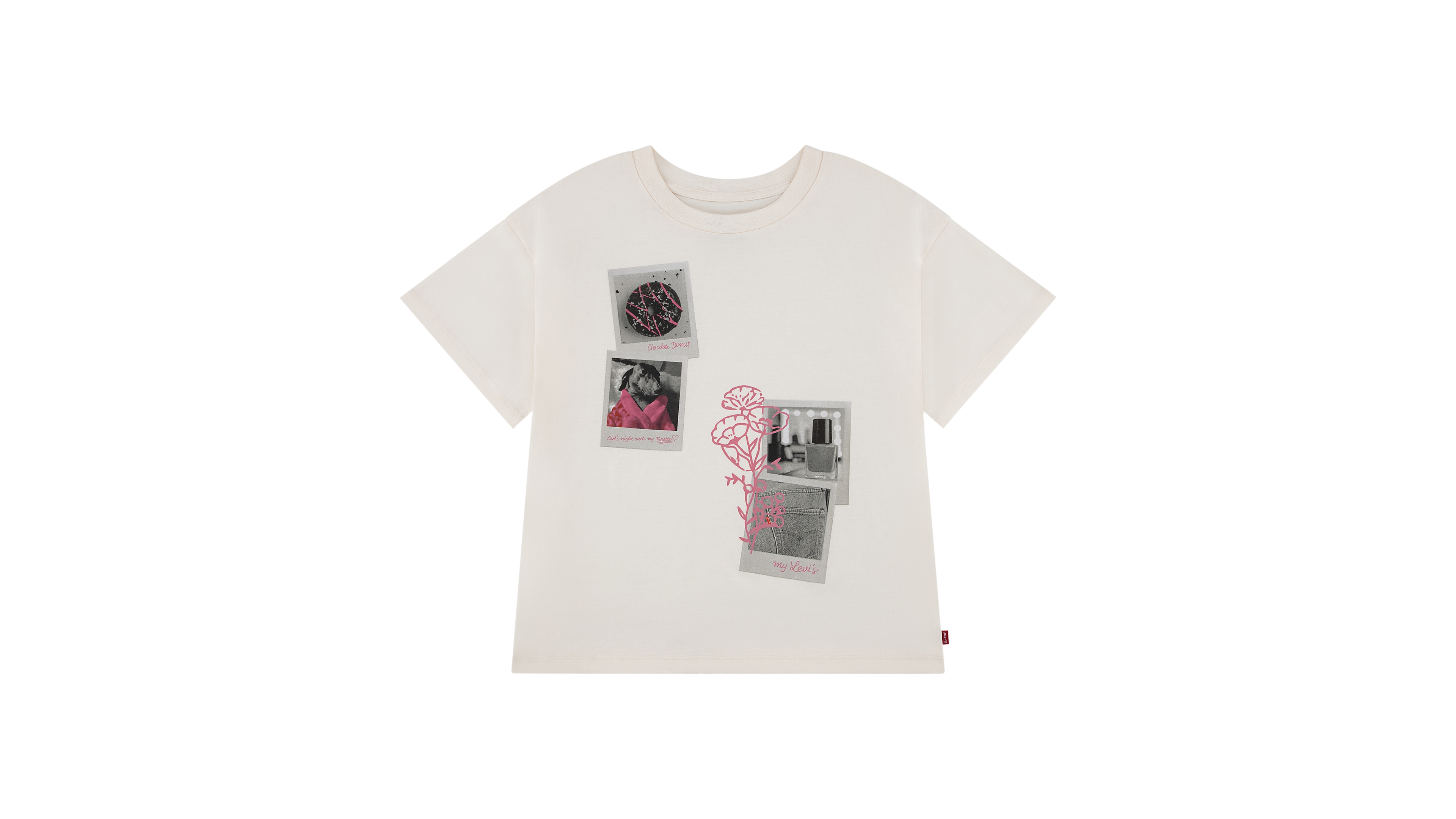 Levi's Girls' 7-16 Polaroid Oversized Short-Sleeve T-Shirt