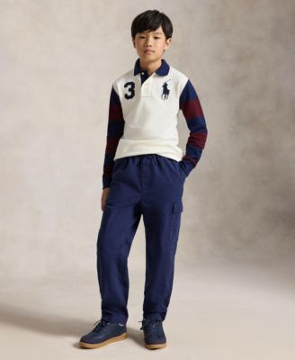Boys' 8-20 Big Pony Cotton Mesh Polo Shirt