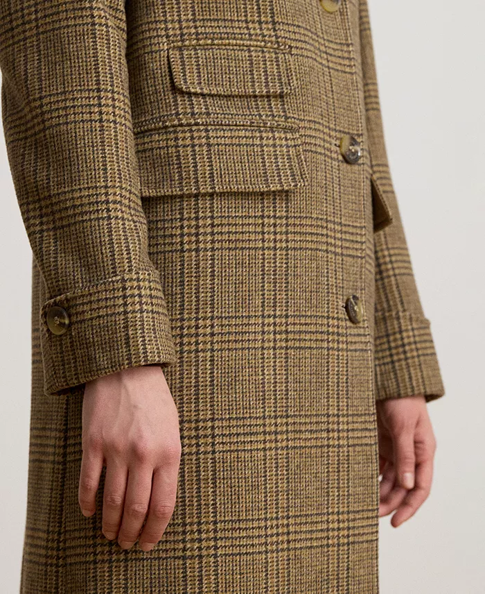 Women's Collared Wool Walker Coat - thumbnail 2