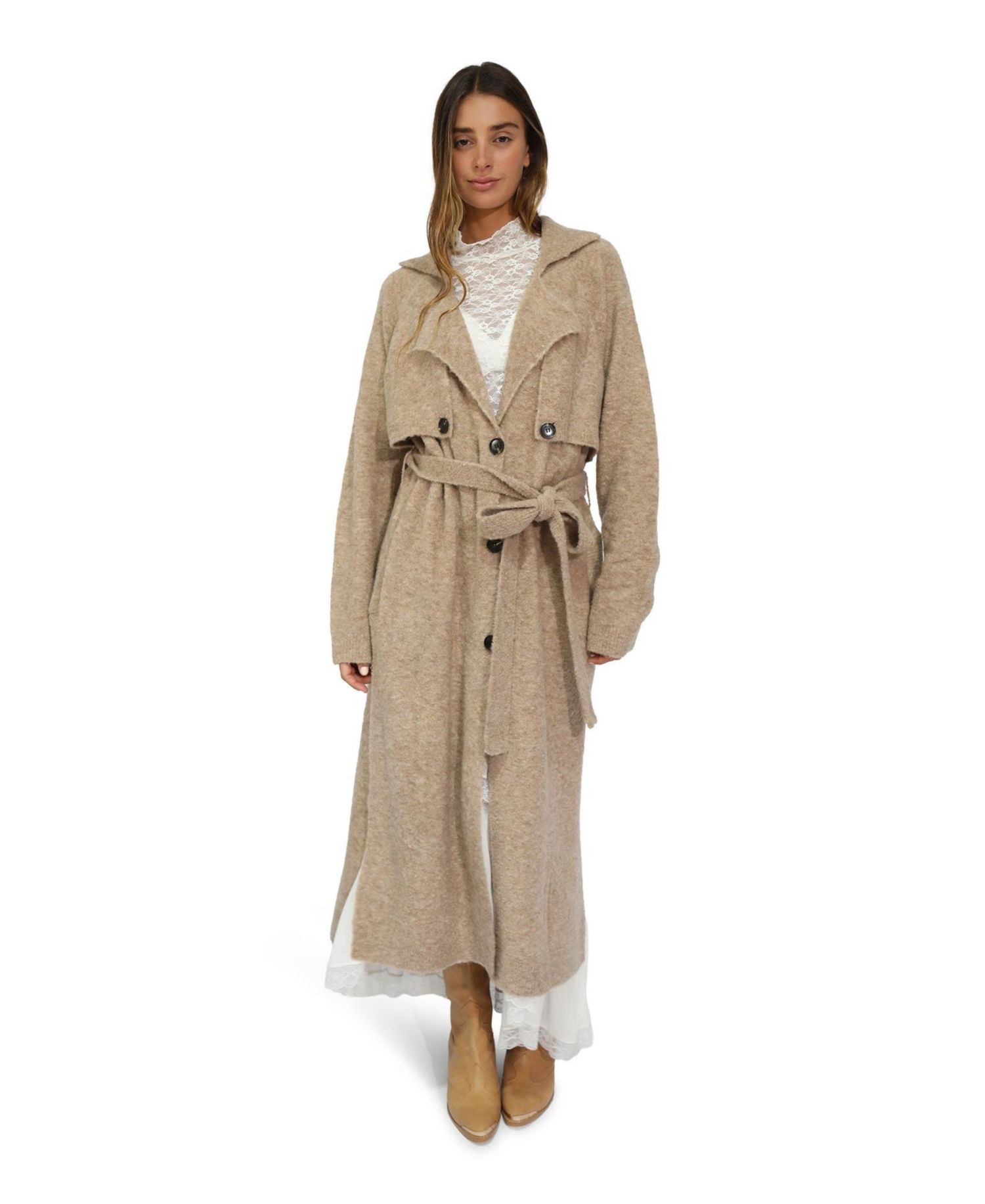 Women's Live in Dream Maxi Trench Cardigan