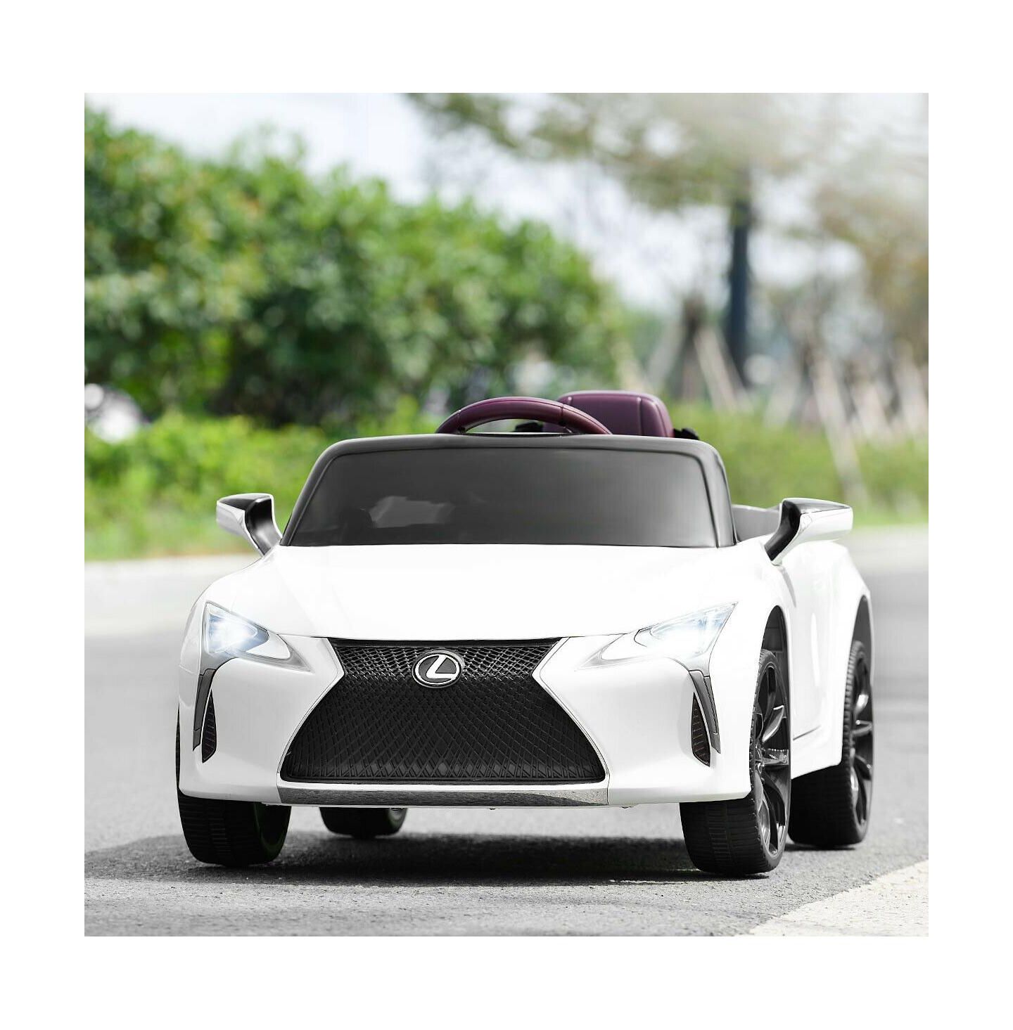 Детская игрушка Mecale Lexus LC500 Licensed Remote Control Electric Ride-On Car, 1-Seat, Ages 3+, цвет: Белый — фото 2