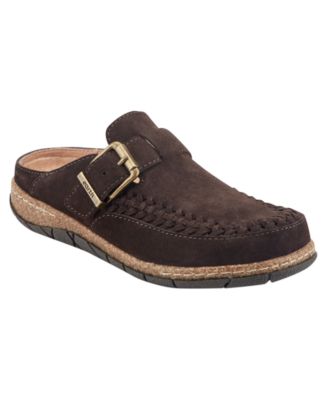 Women's Eileen Woven Suede Footbed Mule Clogs