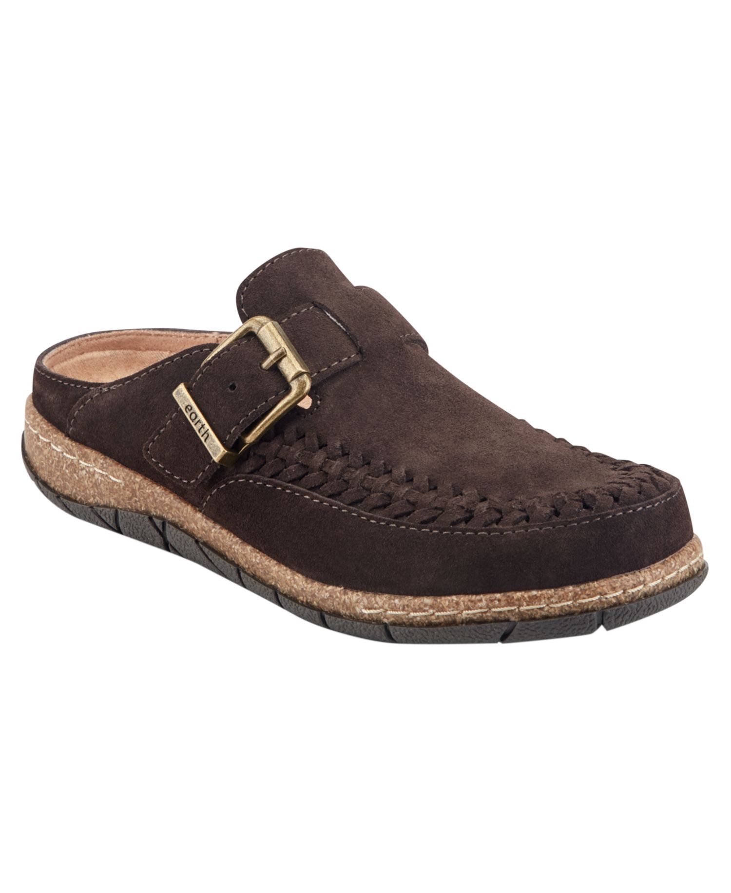 Women's Eileen Woven Suede Footbed Clogs