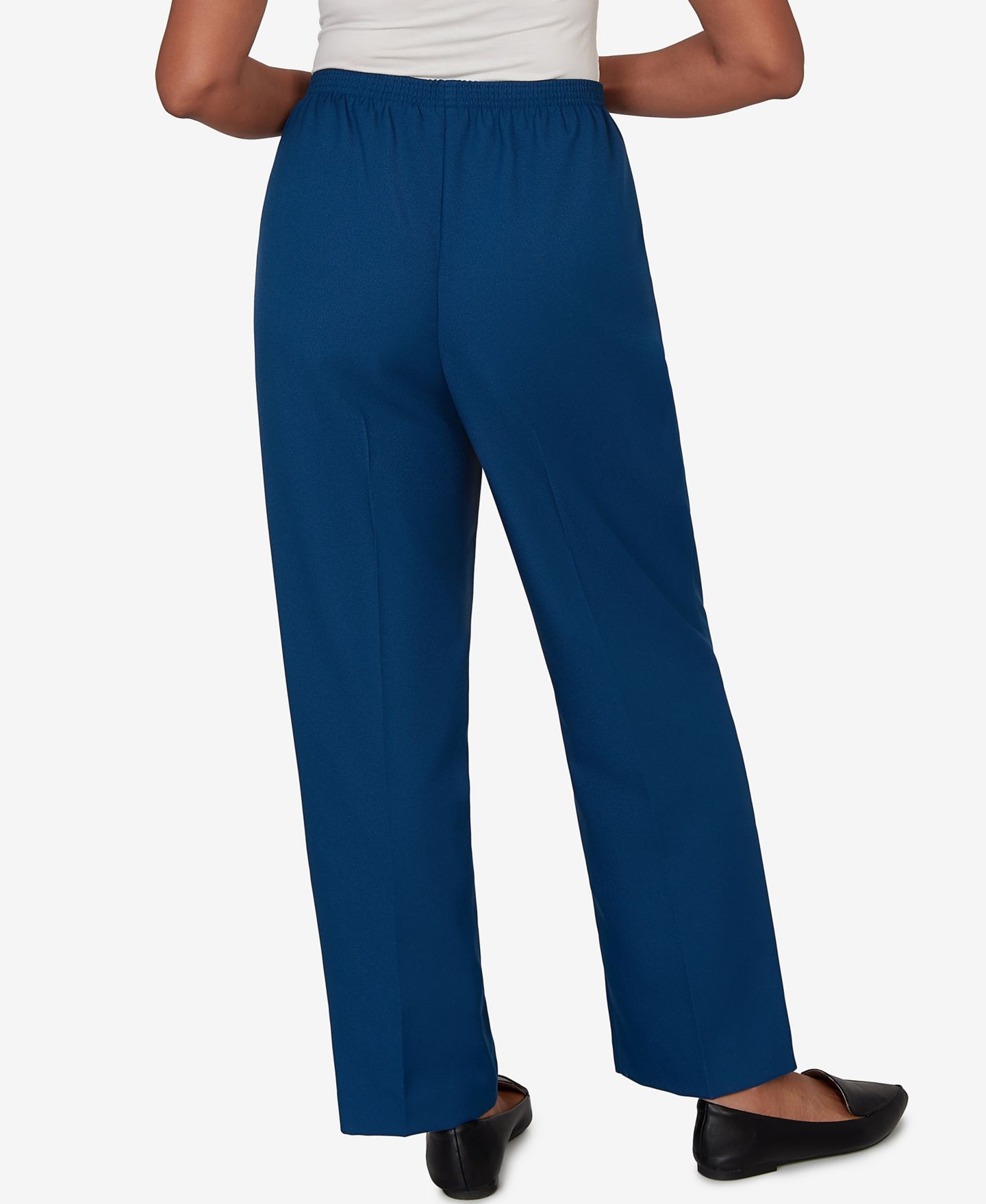 Женские брюки Alfred Dunner Petite Colored Classic Pull-On, цвет: Синий — фото 5