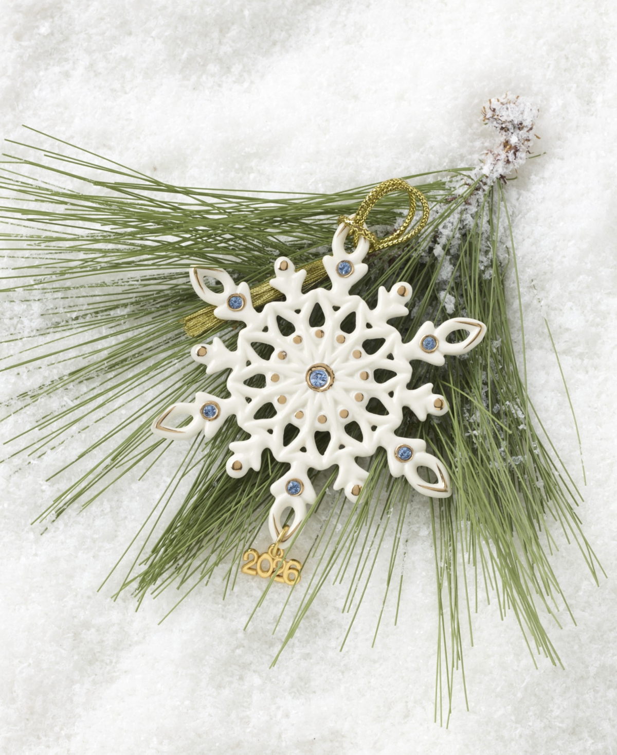 Lenox 2026 Gemmed Snowflake Ornament