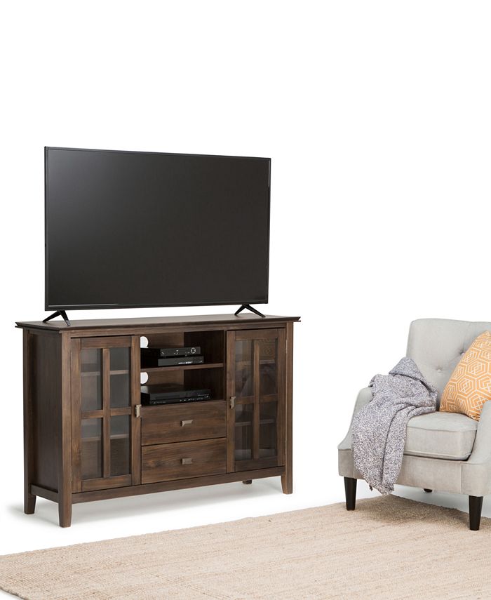 Simpli Home Bellevue Tall TV Stand & Reviews Furniture Macy's