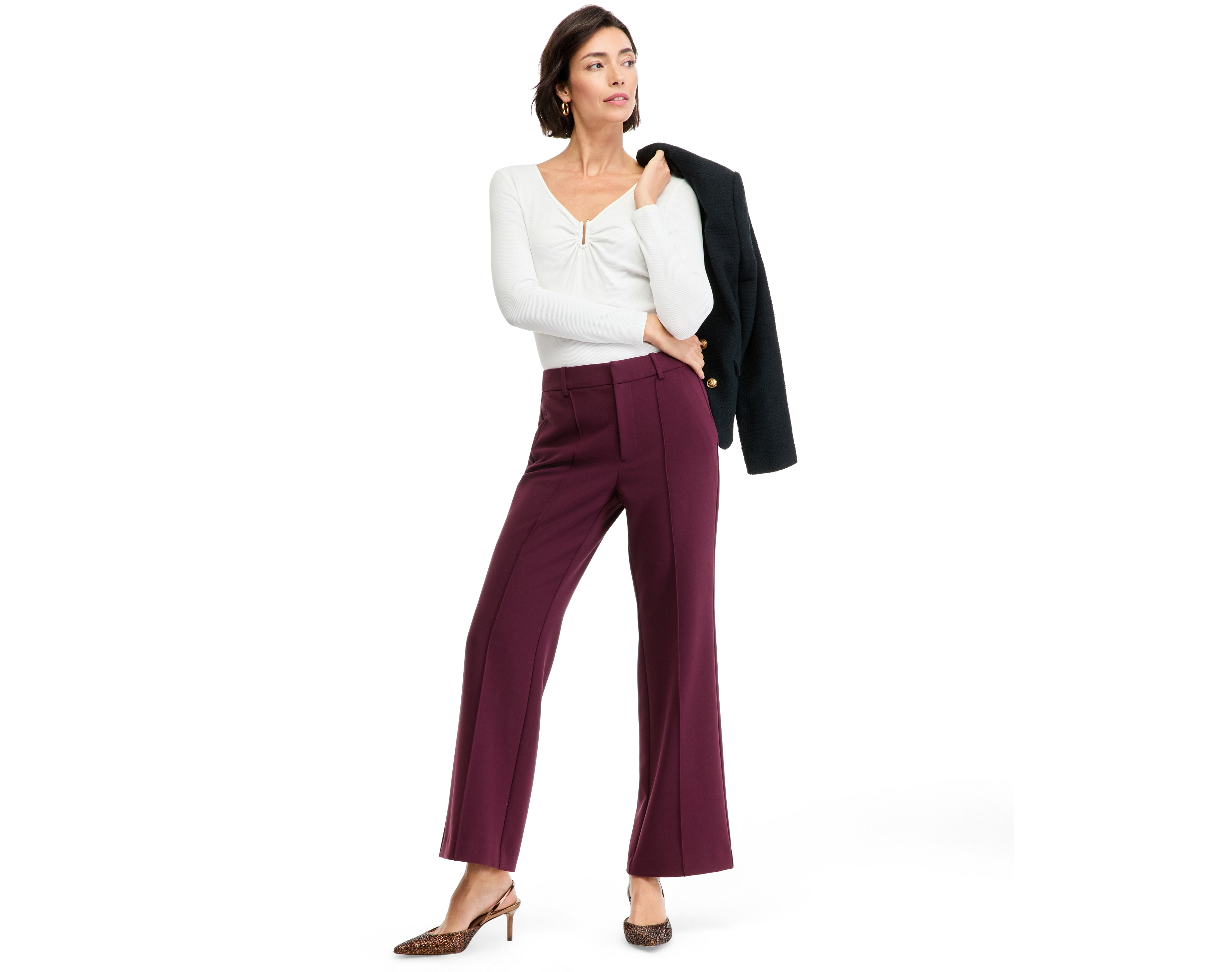 I.n.c. International Concepts Women's High-Rise Bootcut Pants, Macy's Exclusive