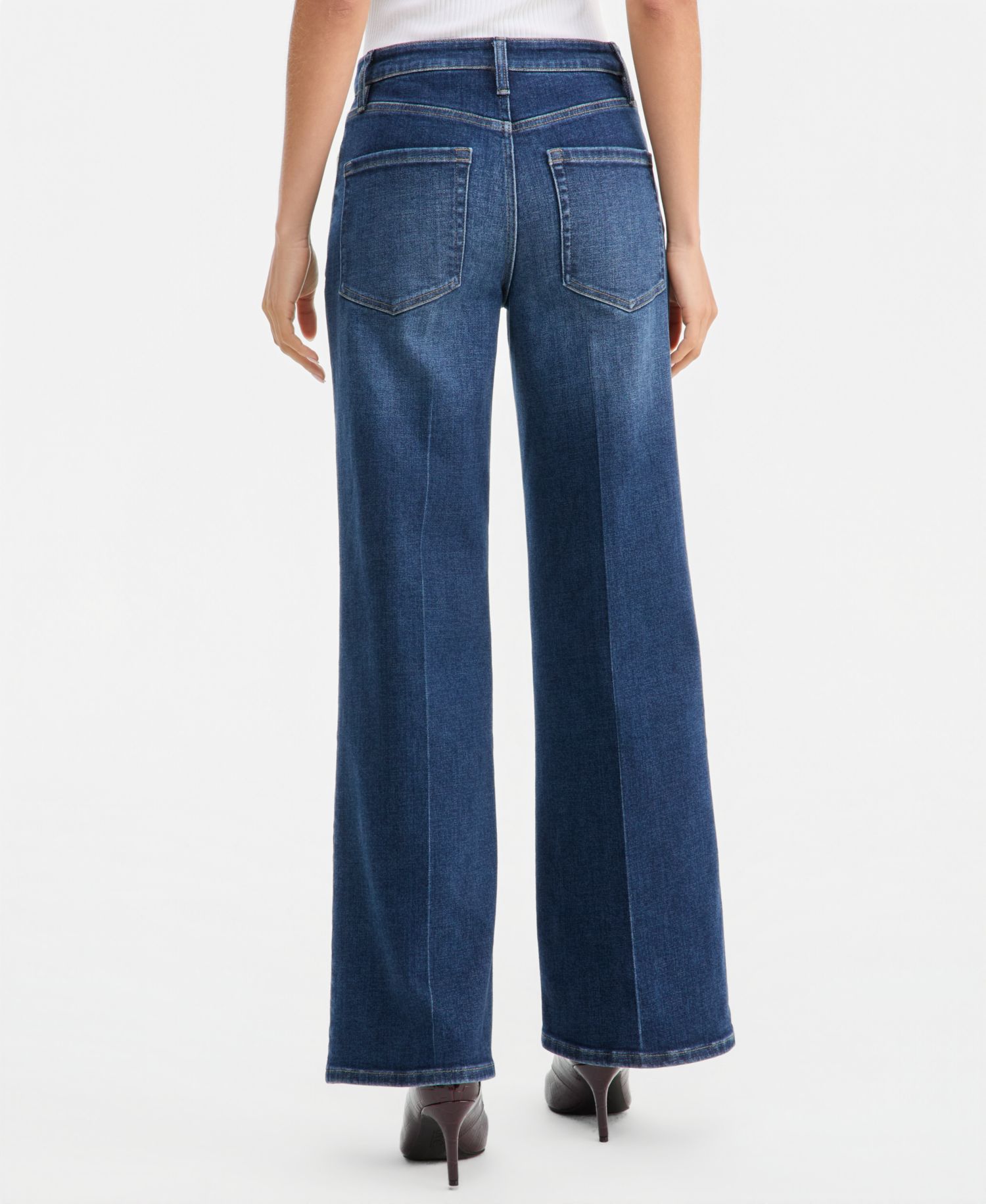 Women's High-Rise Wide-Leg Jeans