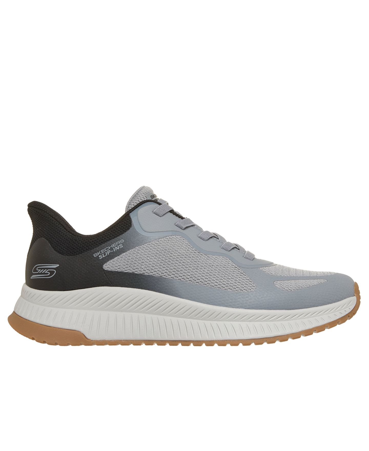 Мужские кроссовки Skechers Slip-Ins: Bobs Sport Squad Chaos 4 Lifestyle, цвет: Серый / Разноцветный — фото 2
