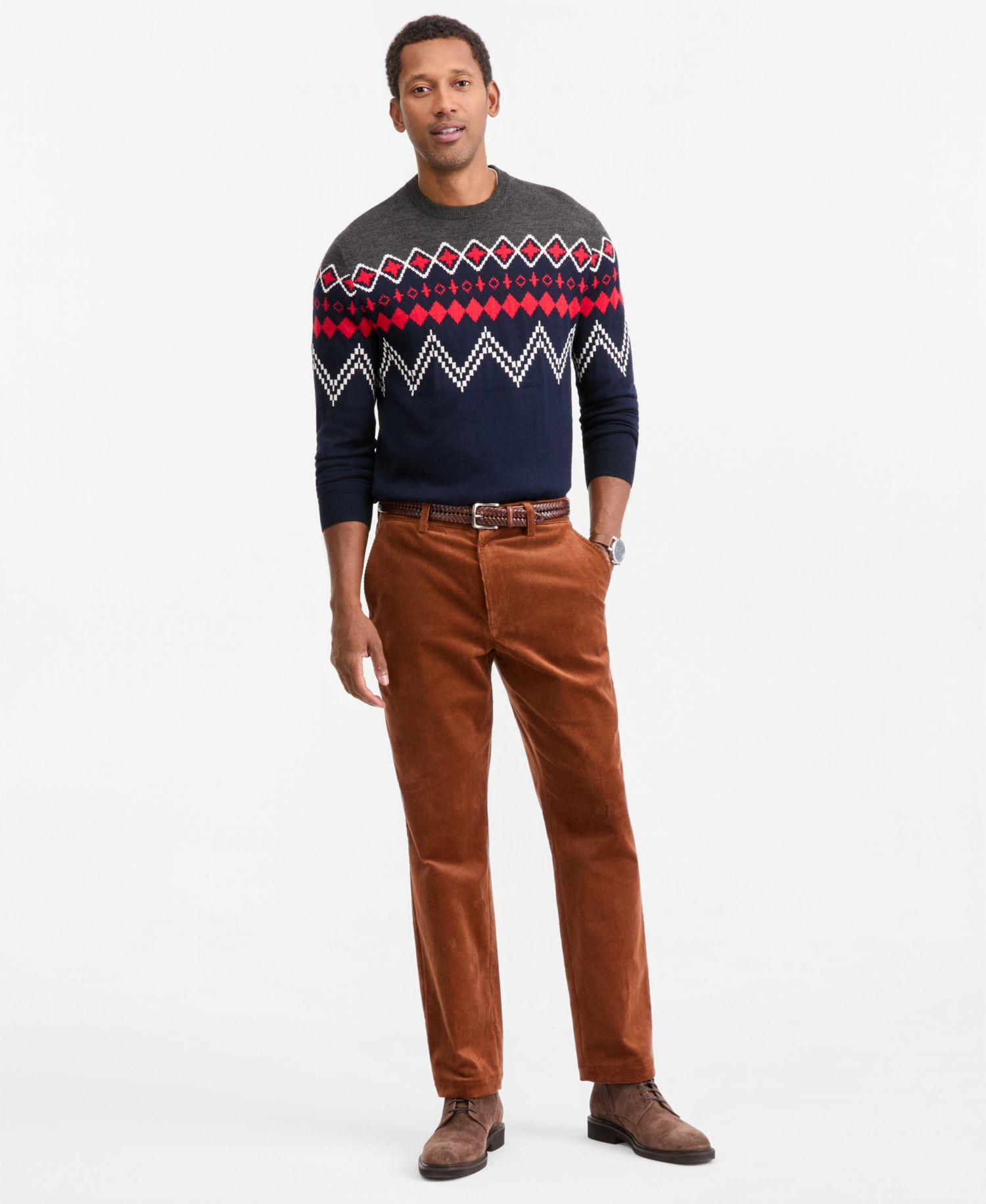 Men's Regular-Fit Corduroy Trousers