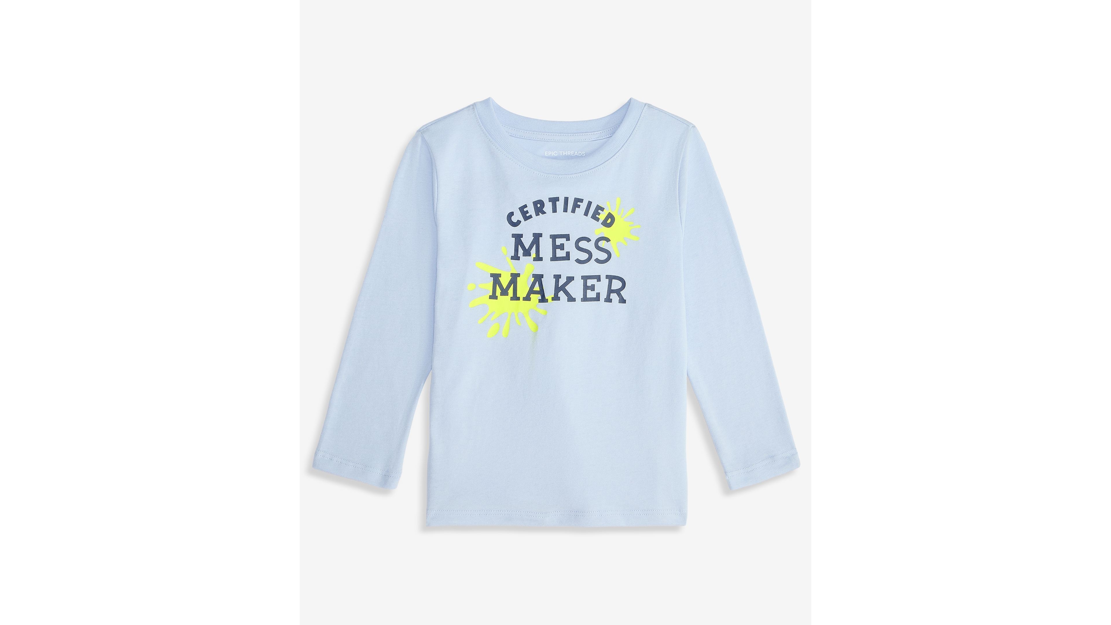 Epic Threads Toddler Boys' 12M-5T Long-Sleeve Mess Maker T-Shirt, Macy's Exclusive