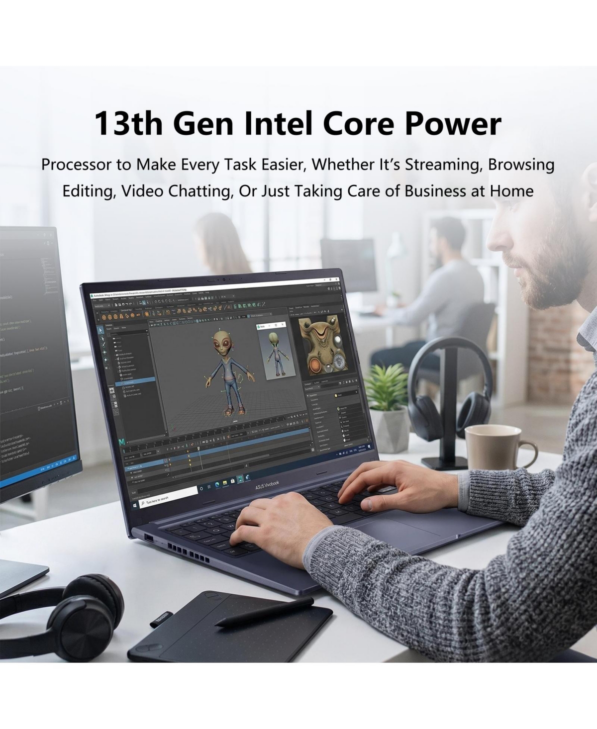 Asus Vivobook 15.6" Traditional Laptop Intel Core i9 32GB Ram Intel Uhd Graphics 2TB Ssd Storage Windows 11 Home 60Hz