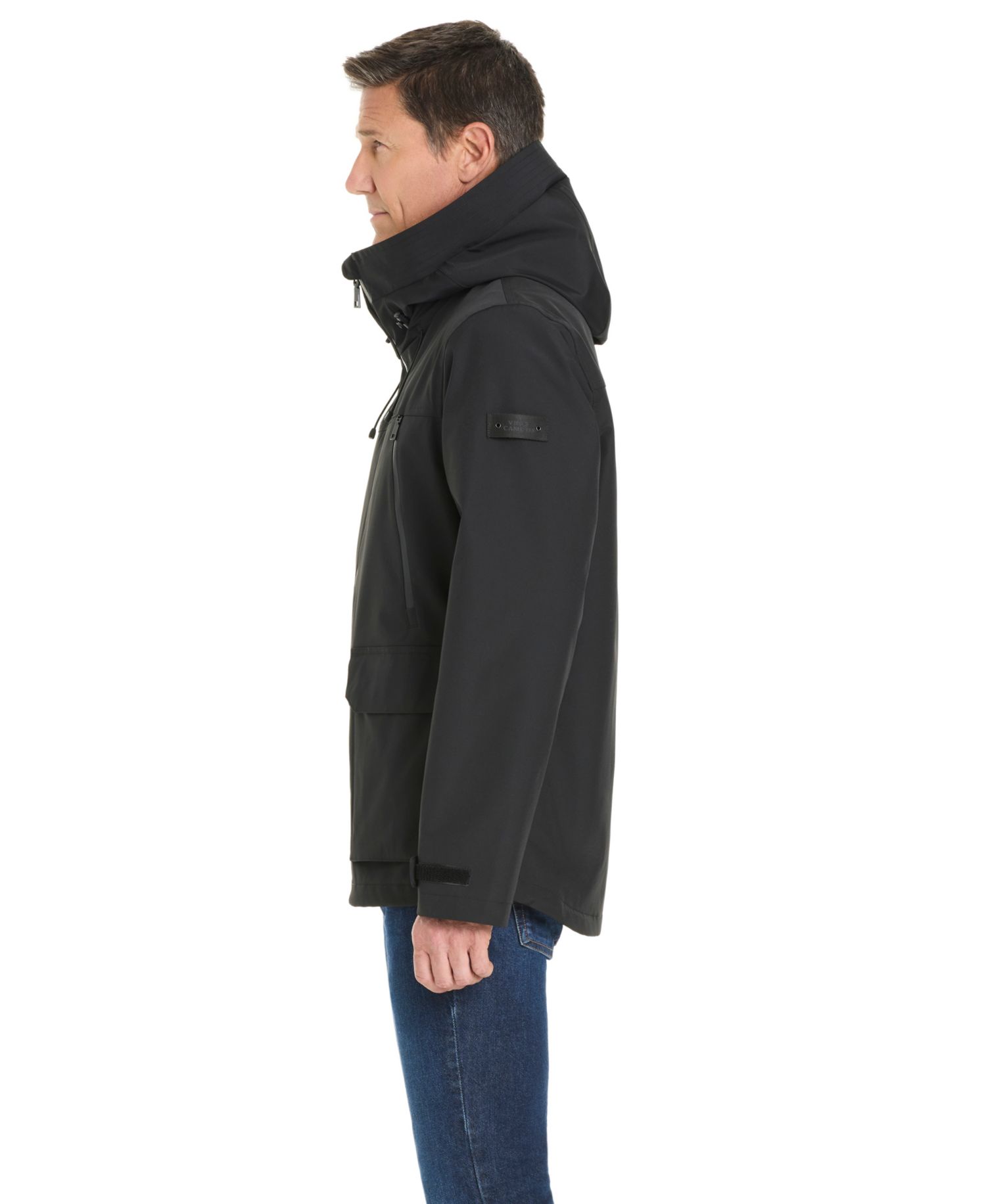 Men's Short Rain Parka Jacket