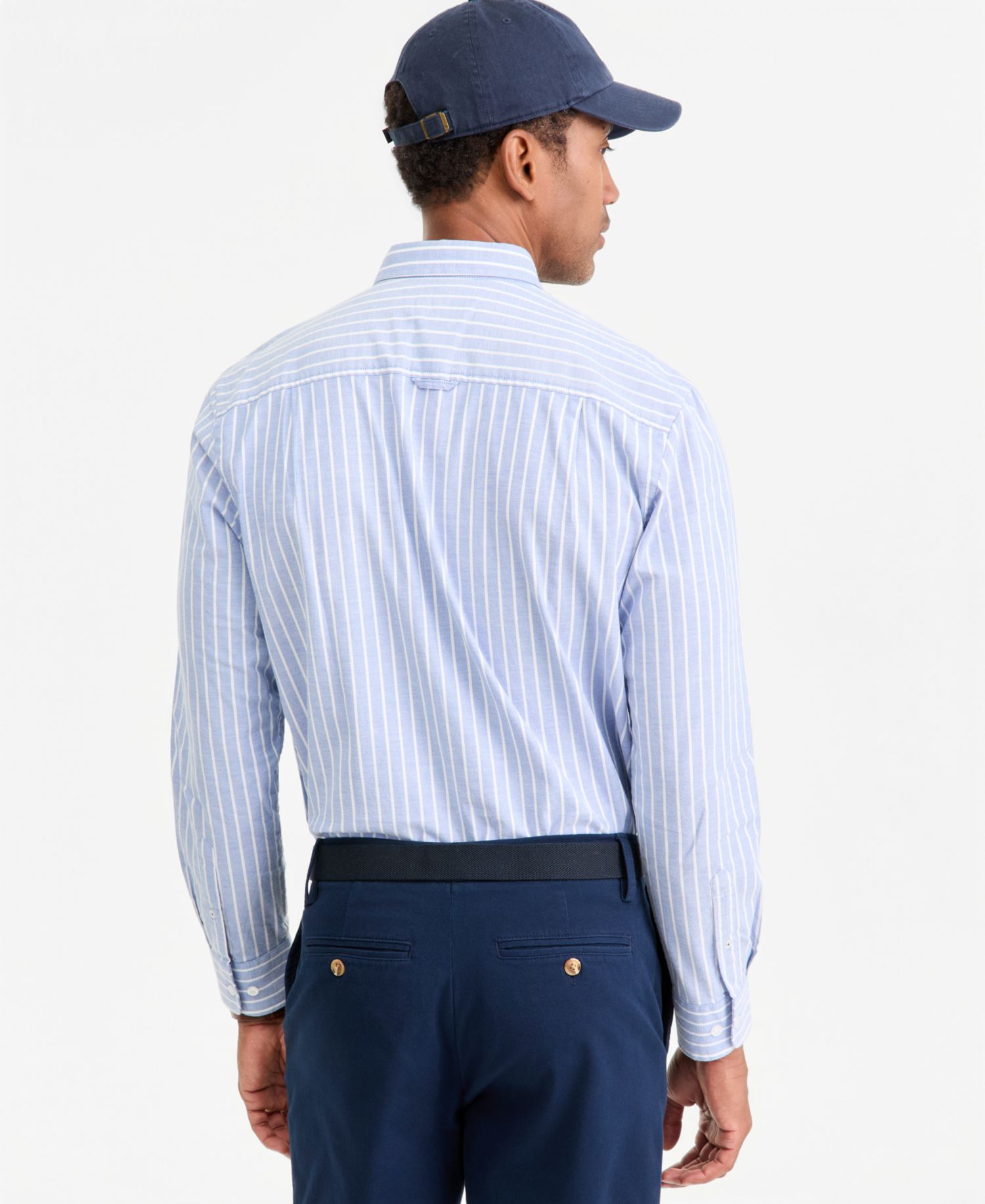 Men's Harry Striped Long-Sleeve Oxford Shirt