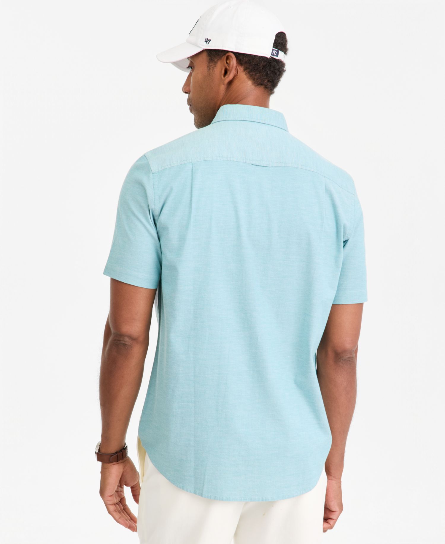 Men's Short Sleeve Button-Down Oxford Shirt