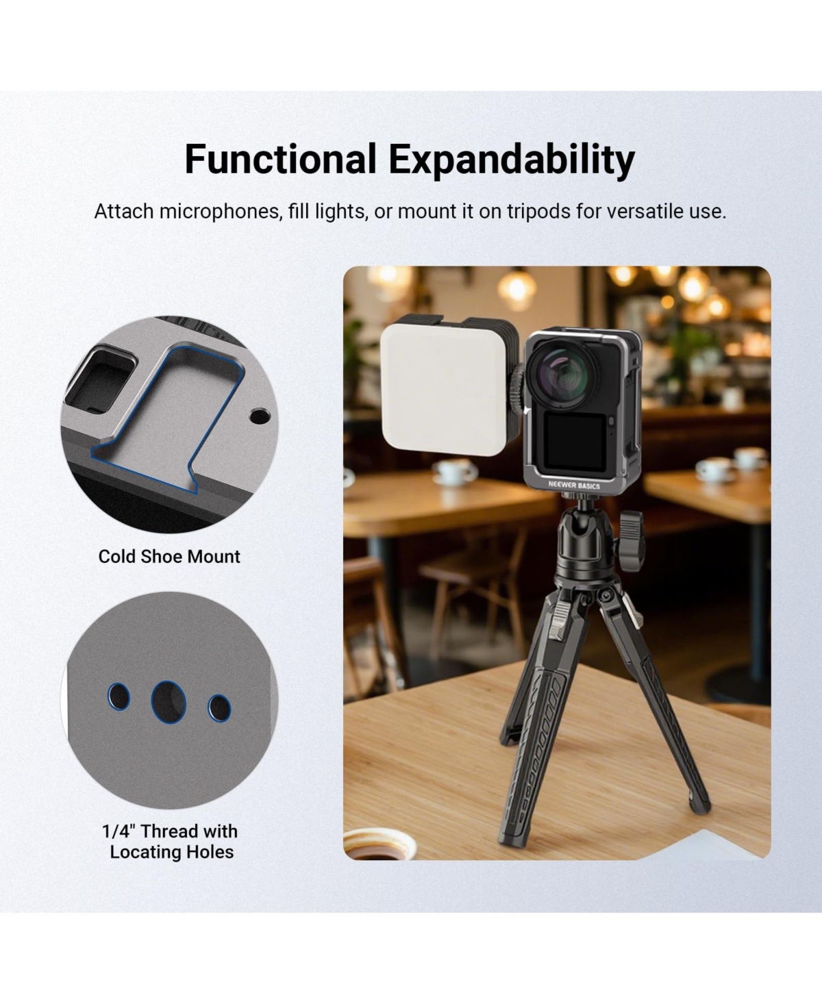 Neewer AC061 Camera Mounting Accessory for select Dji Osmo Action models