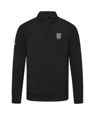 Men's Black USMNT Copper Upright Quarter-Zip Tri-Blend Fleece