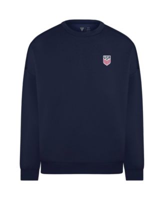 Men's Khaki USMNT Luxe Signature Tri-Blend 3-D Patch Sweatshirt