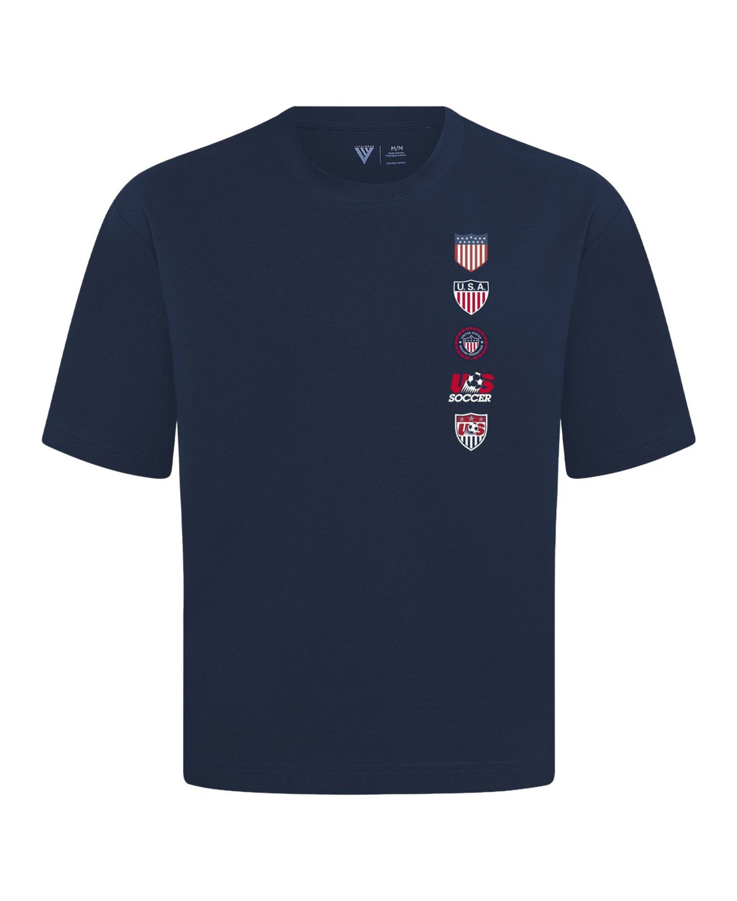 Мужская футболка LevelWear Navy Usmnt Luxe Signature Knit Timeline — фото 2
