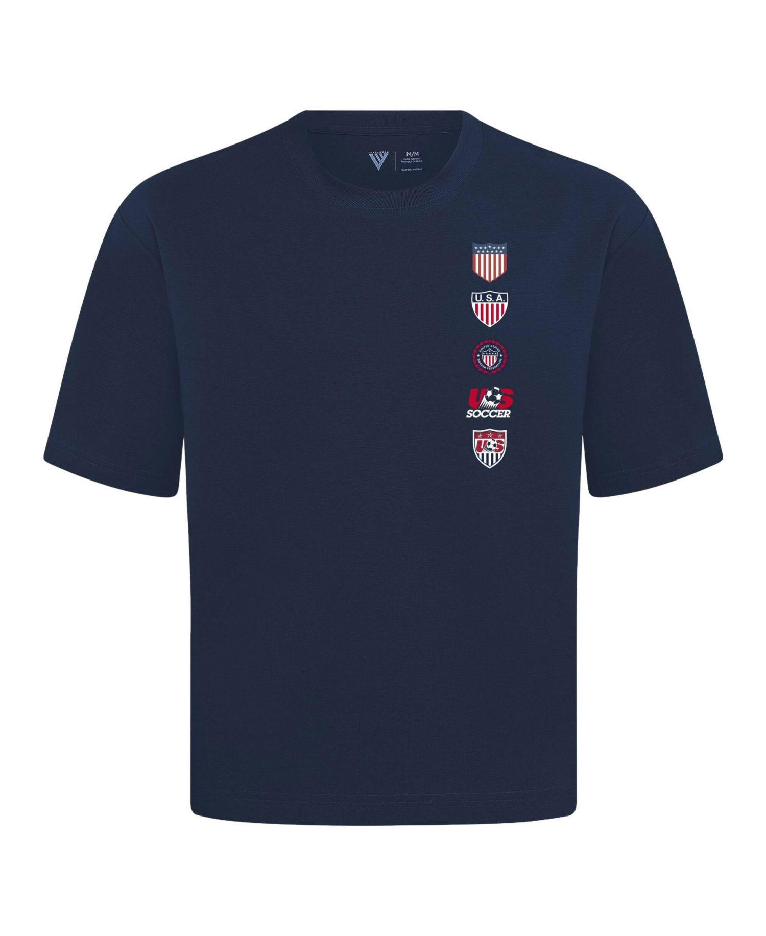 Men's Navy USMNT Luxe Signature Knit Timeline T-Shirt