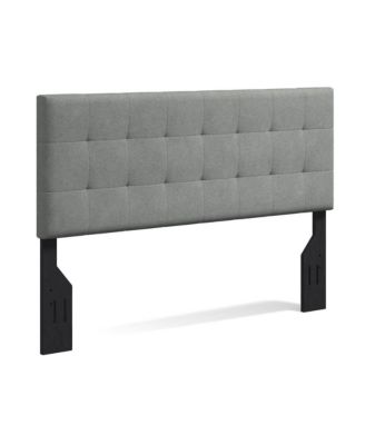 Upholstered Headboard Queen Stone