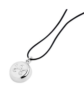 Silver Leather Necklace