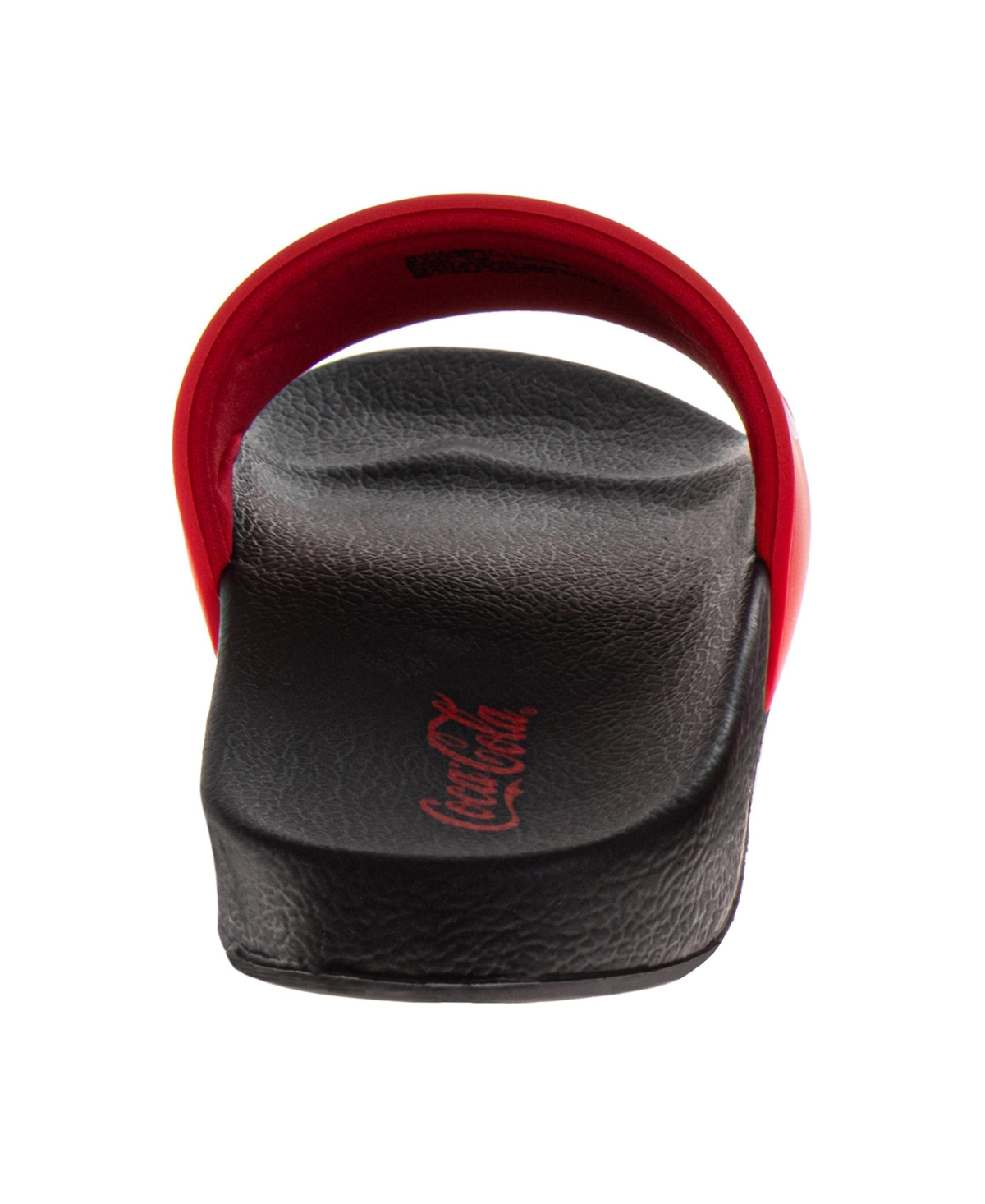Coca-Cola Men's Classic Logo Casual Sandals Cozy Soft-Lined Indoor Footwear
