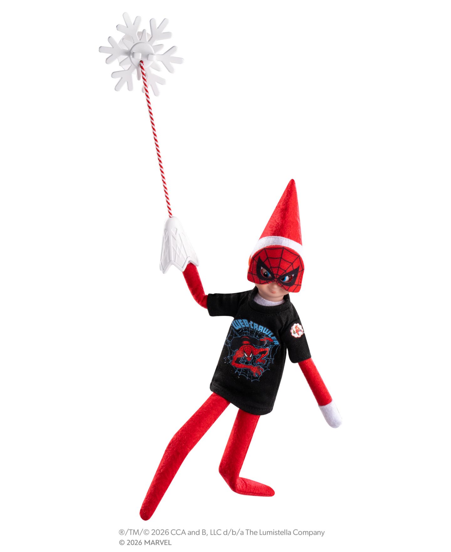 Детский комплект Elf on the Shelf Marvel Spider-Man Superhero 4-Piece Outfit & Prop Set, Ages 3+ — фото 5