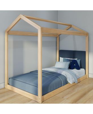 Twin House Bed Blonde And Floating Headboard for Bunks, Twin 945 x 535mm
