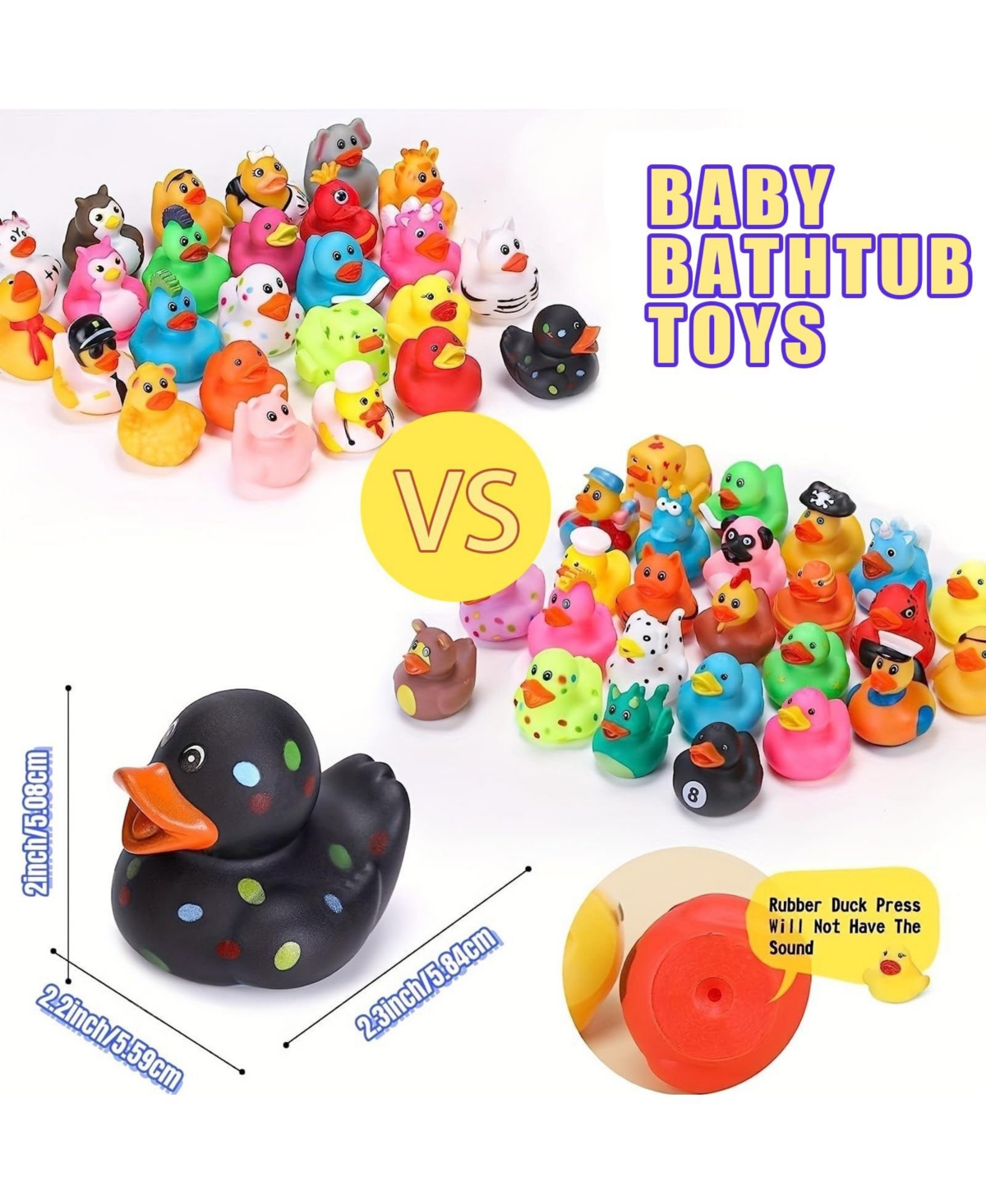 Gnuadz Rubber Ducks Mini Bath Pool Party Favors