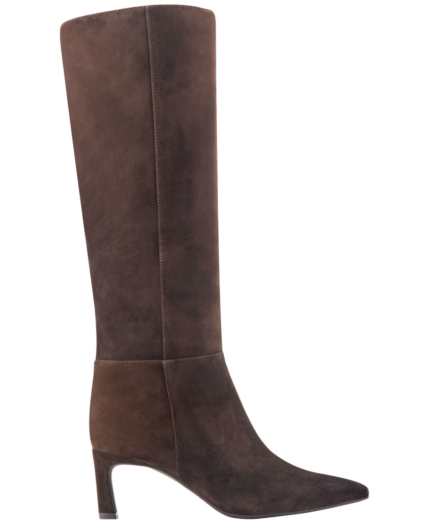 Женские ботинки Marc Fisher Langle Suede Tall Dress Boots, цвет: Тёмный коричневый замшевый — фото 2