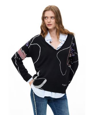 Women's Thin printed sweater