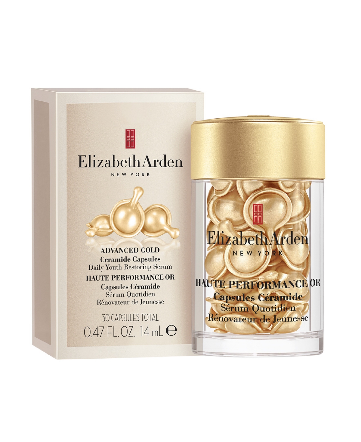 Elizabeth Arden -Piece Advanced Gold Ceramide Daily Youth Restoring Serum Capsules