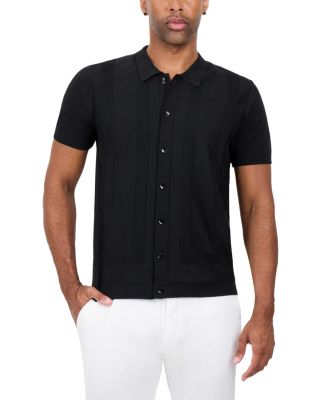 Men's SPRING + MERCER Classic Ribbed Texture Polo Sweater