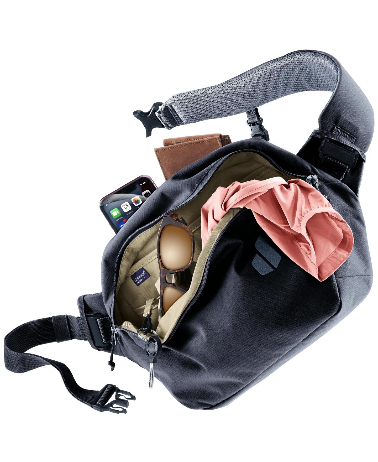 Сумка Deuter Stroof 5L Crossbody, цвет: Чёрный — фото 2