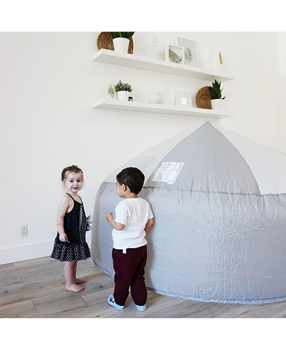 AirFort Mod About Gray Children's Indoor Play Tent with Easy Storage