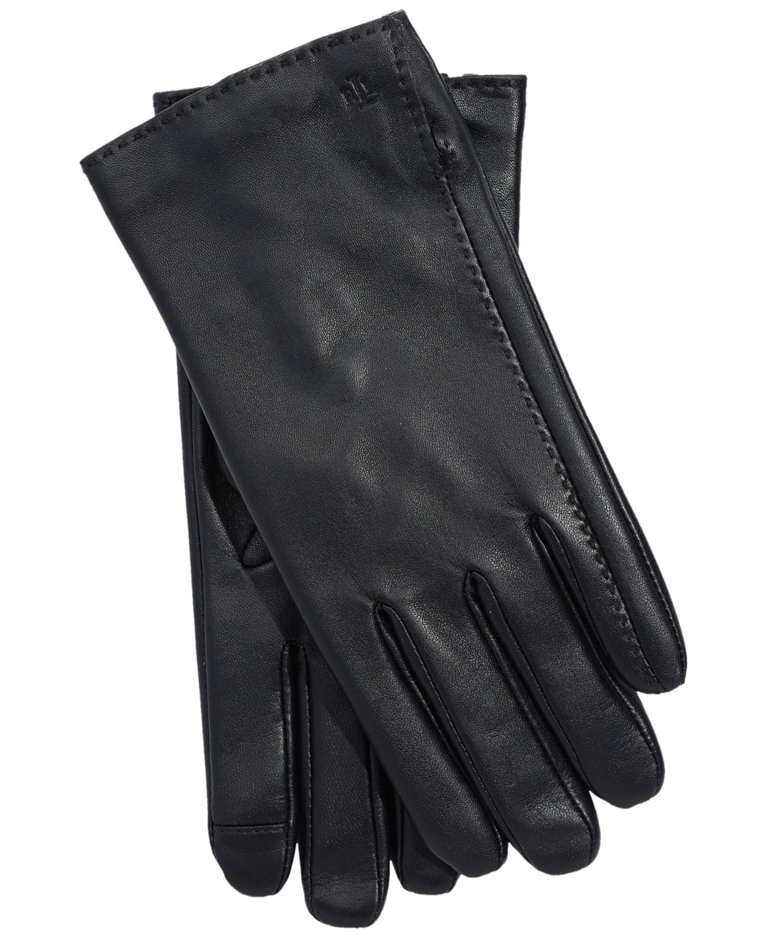 Women's Side Vent Leather Touch Gloves